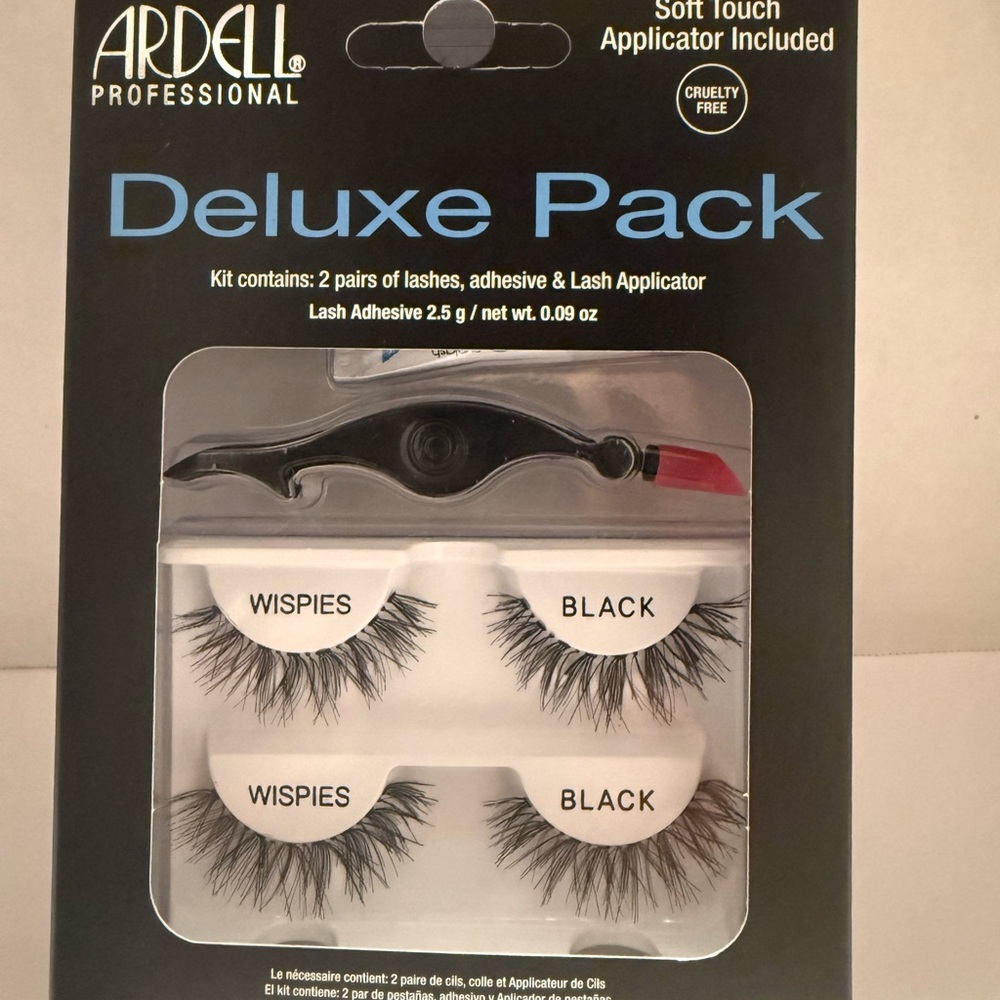 Ardell Wispies Deluxe False Eyelashes w/ Adhesive & Applicator - Lot of 4 boxes